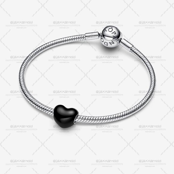 Pandora Black Heart Charm - Picture 3 of 5
